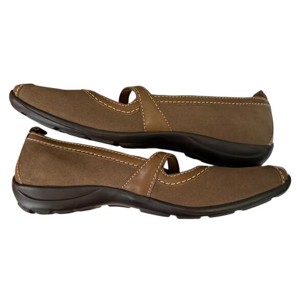 Natural Soul By Naturalizer Friendship Brown Leather Suede Shoes Size 9 - Picture 6 of 8